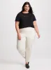 Cut-Out Detail Tee & City Fit Slim Leg Pants sold by Laura