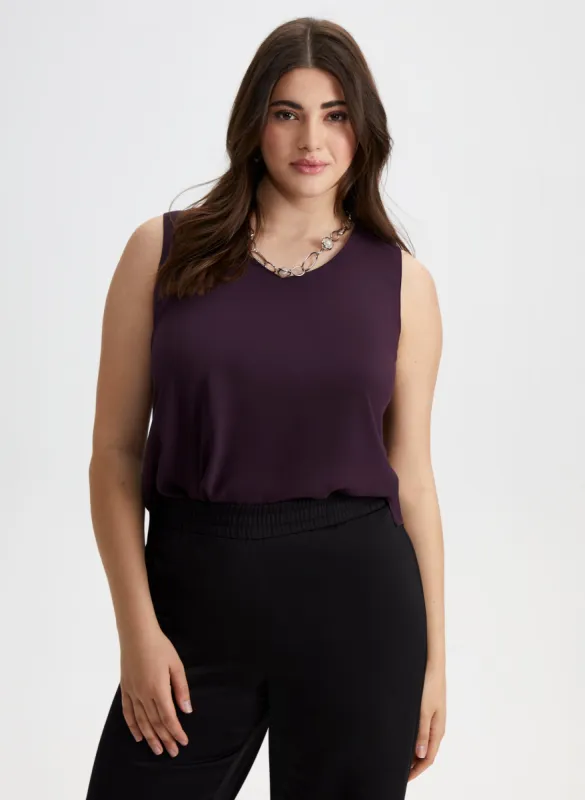 Sleeveless V-Neck Blouse sold by Laura