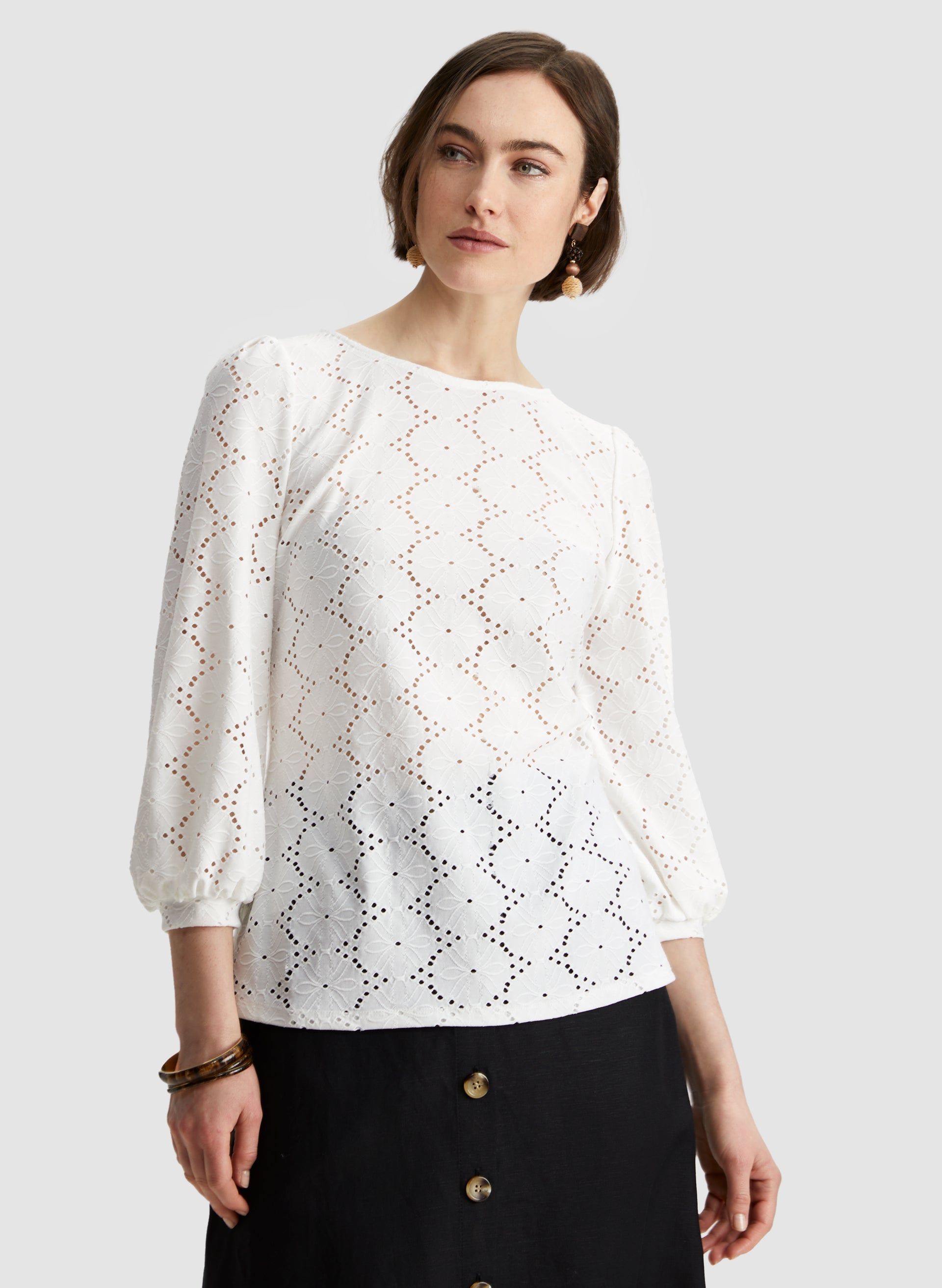 Eyelet Pattern Top sold by Laura product image thumbnail 5