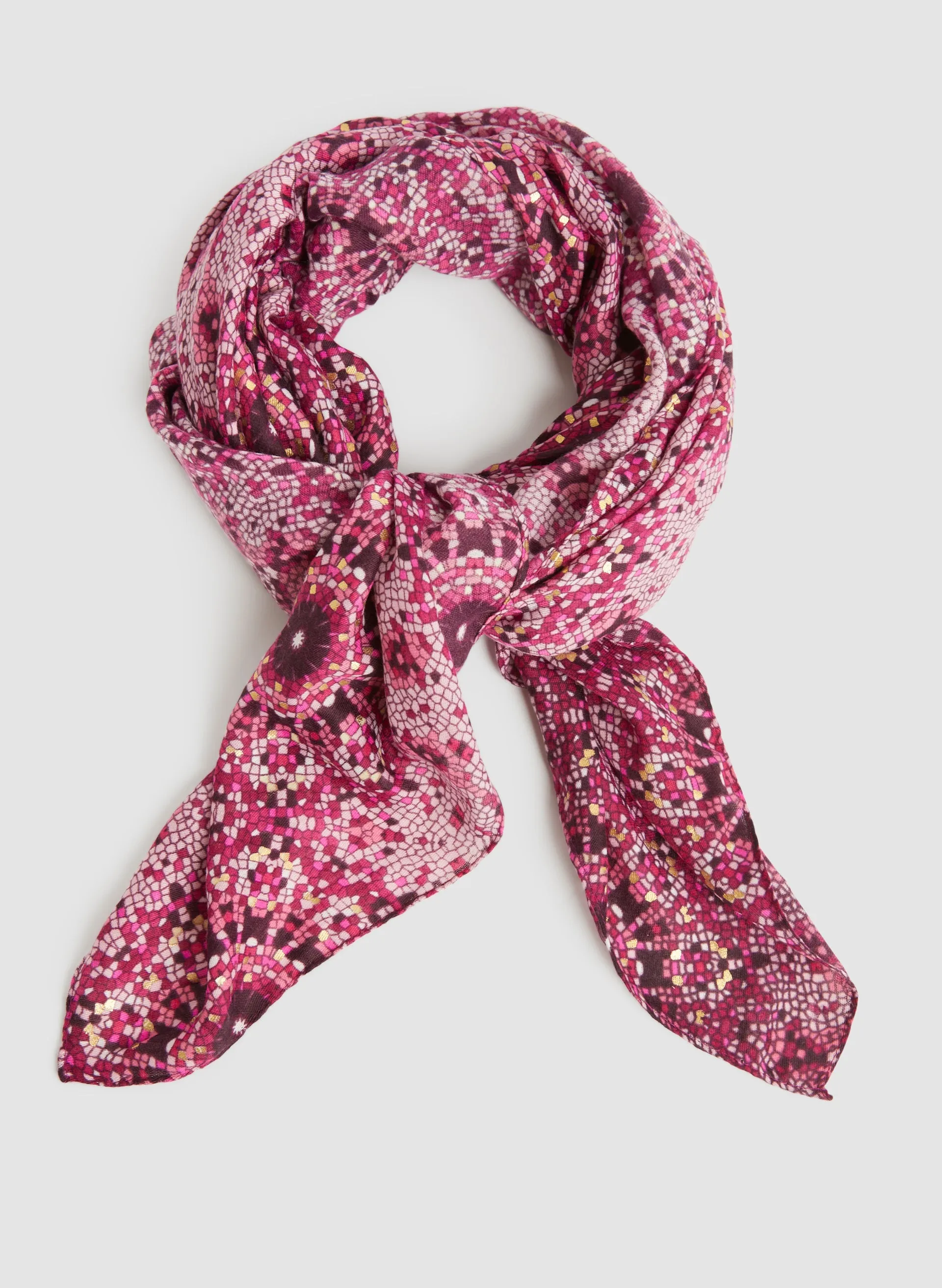 Mosaic Print Scarf sold by Laura