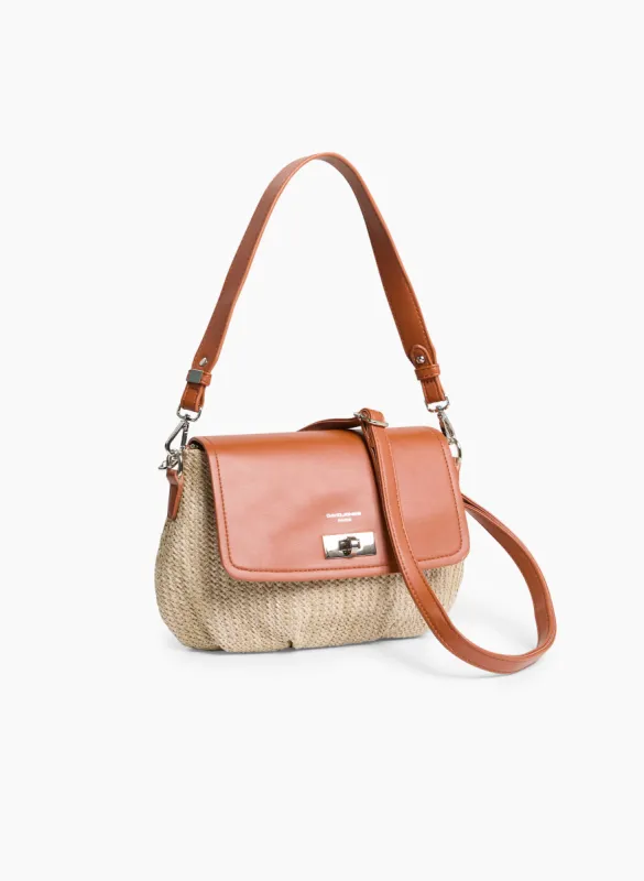 Two-Tone Handbag With Straps sold by Laura