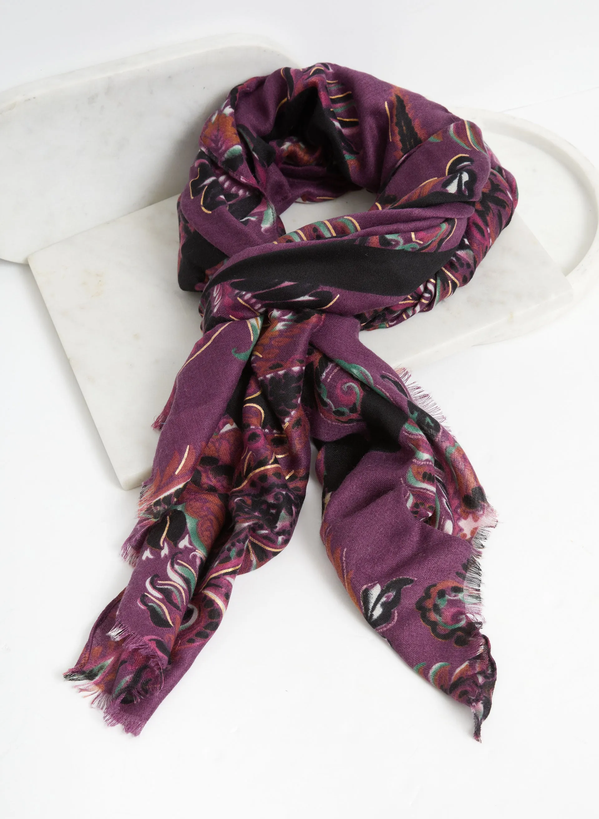 Paisley Print Scarf sold by Laura