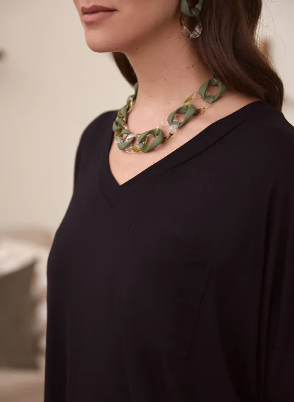 Drop Shoulder Oversized Tee sold by Laura