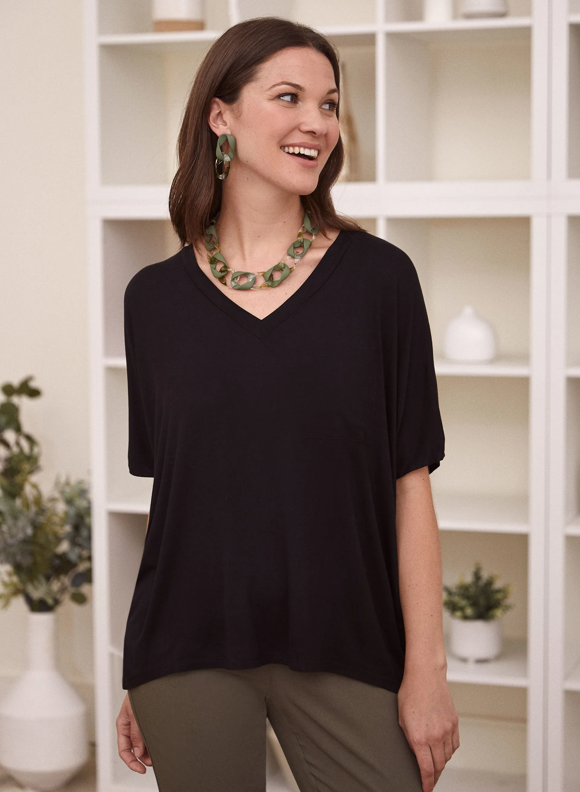 Drop Shoulder Oversized Tee sold by Laura product image thumbnail 2