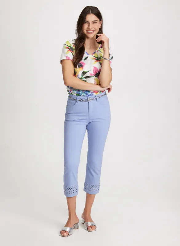 Tropical T-Shirt & Straight Leg Capris sold by Laura