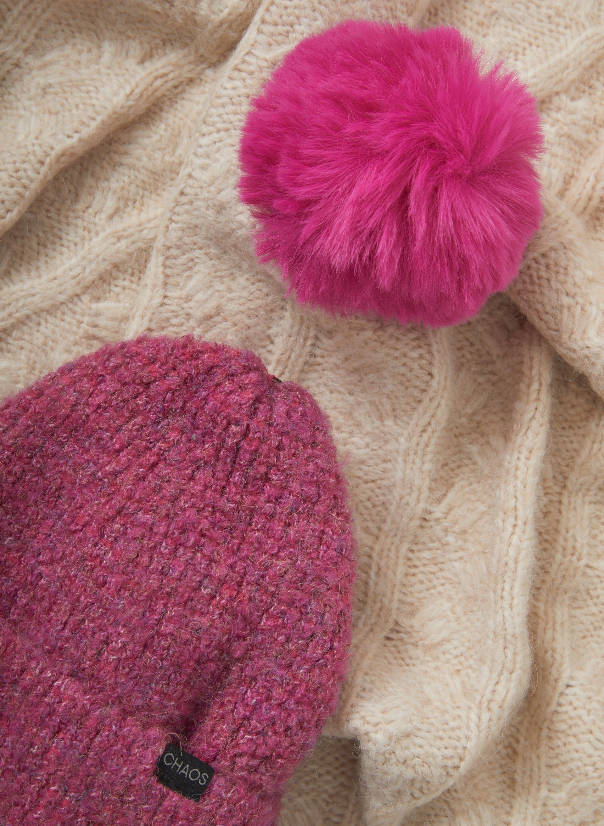 Pom Pom Knit Hat sold by Laura product image thumbnail 2