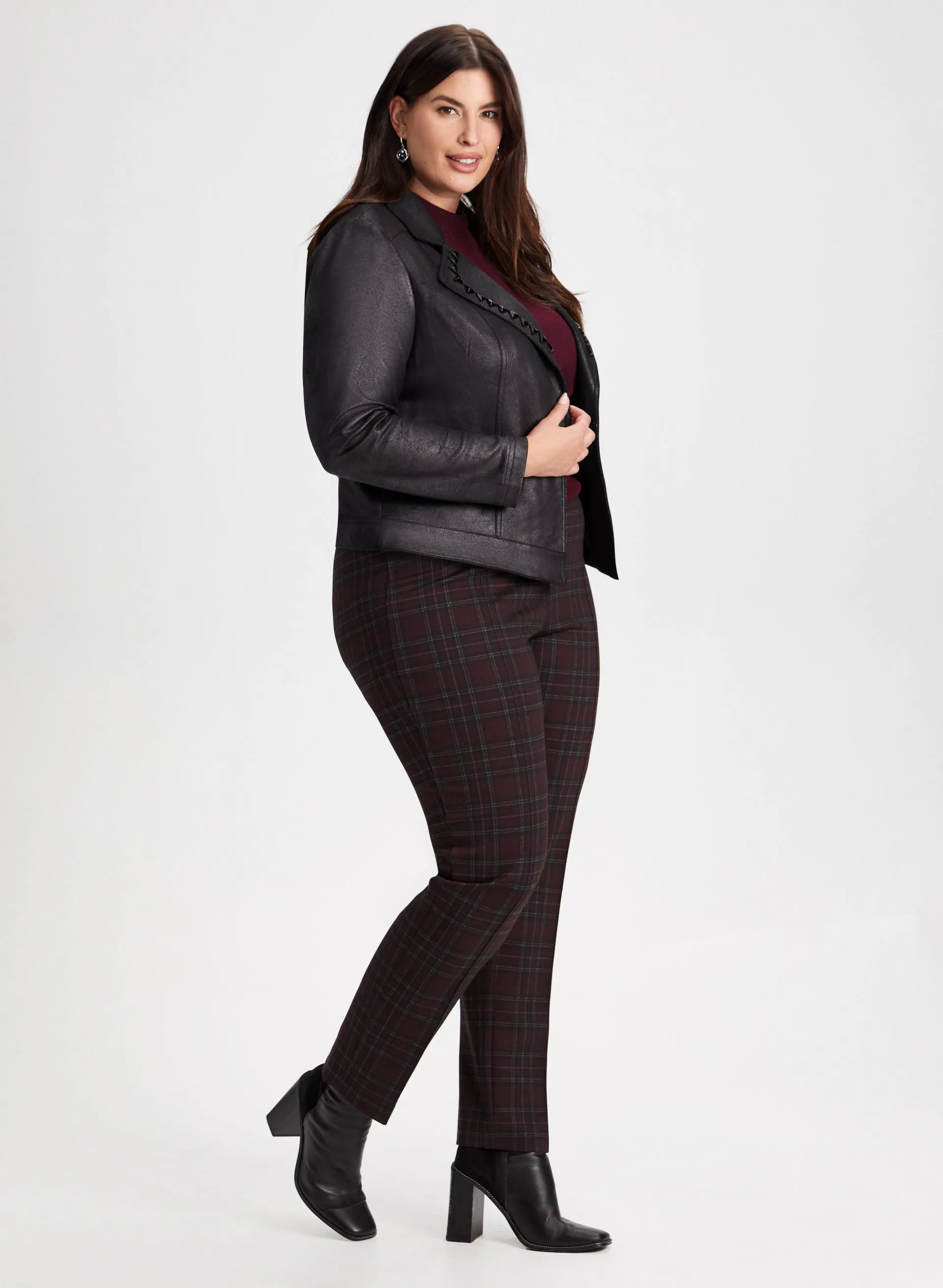 Faux Suede Stud Detail Jacket sold by Laura product image thumbnail 5