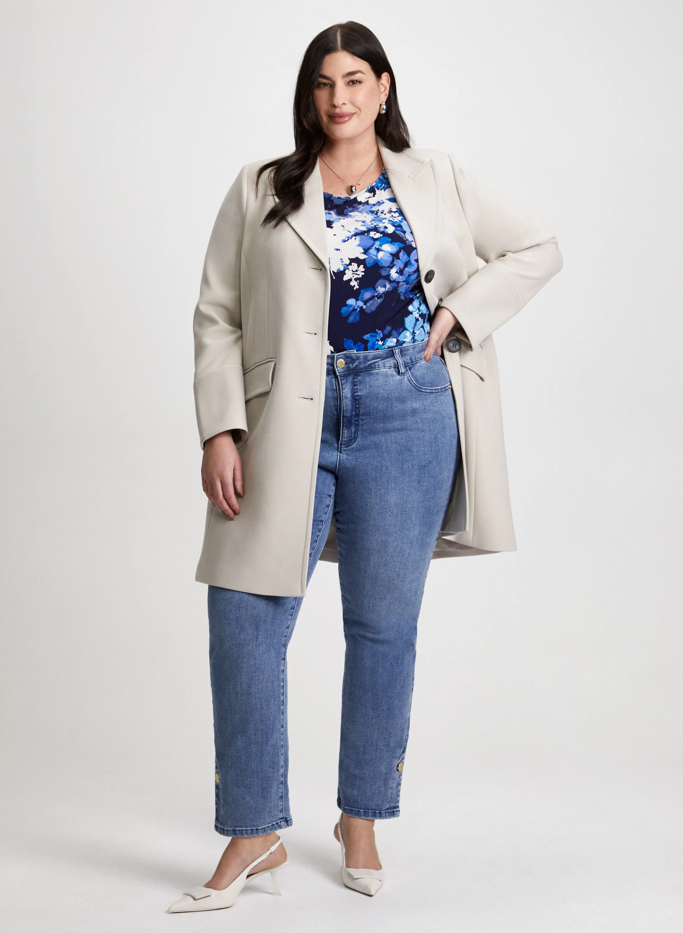 Tricotine Jacket & Straight Leg Jeans sold by Laura