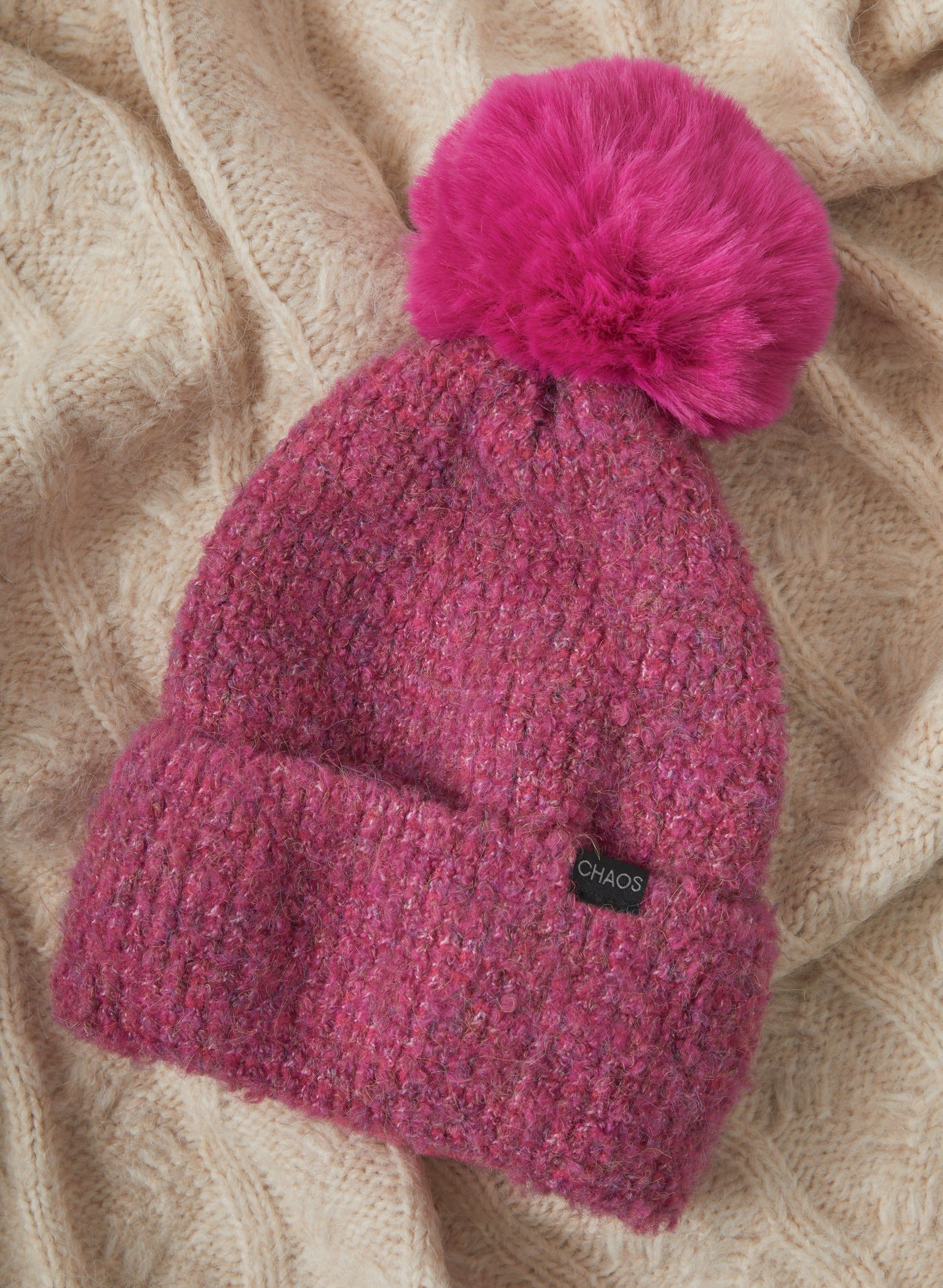 Pom Pom Knit Hat sold by Laura