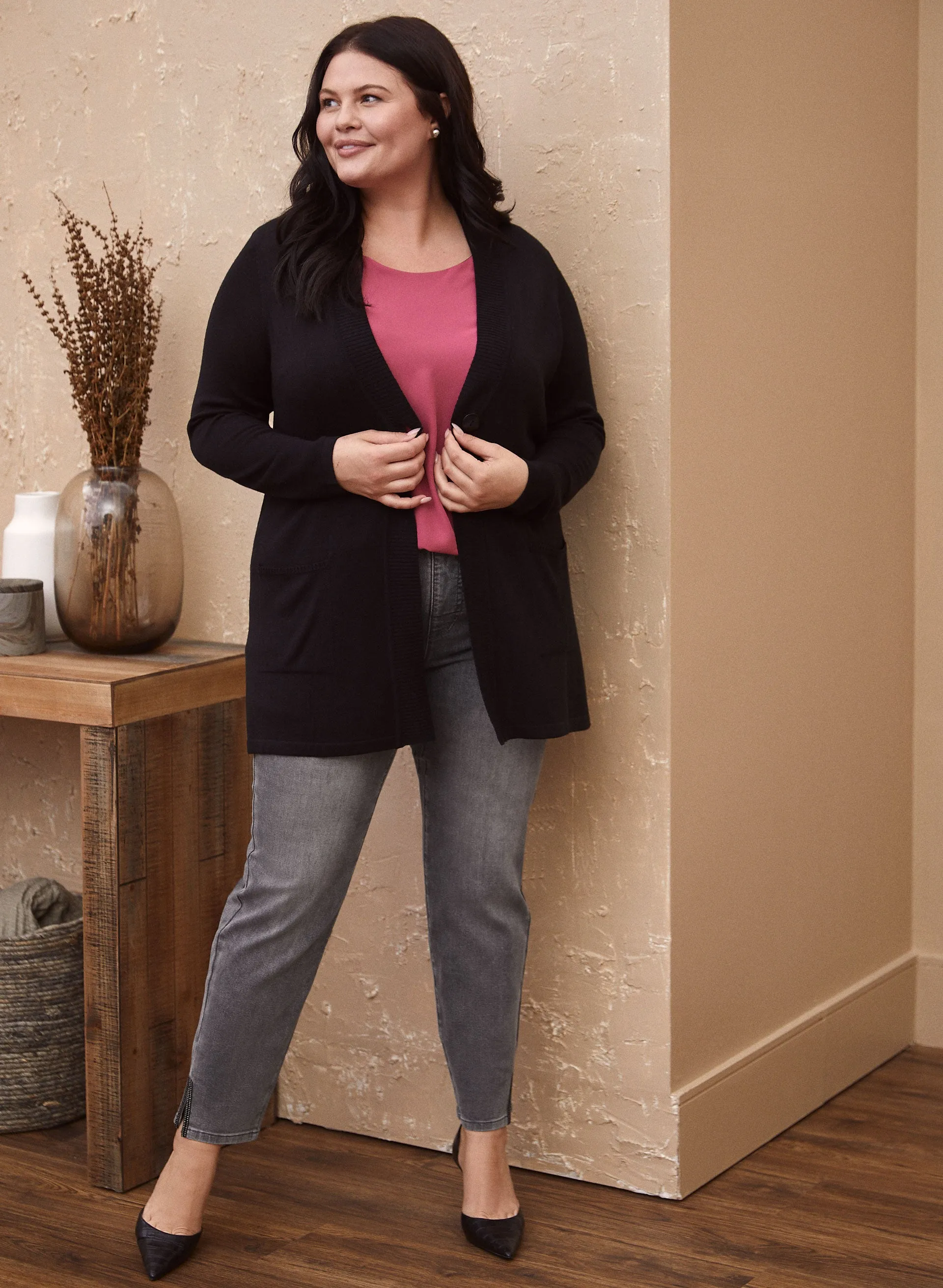 Rhinestone Detail Slim Leg Jeans sold by Laura product image thumbnail 3