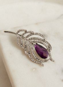 Faceted Stone Brooch sold by Laura