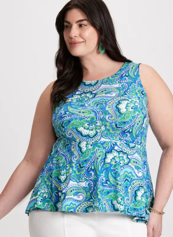 Peplum Paisley Top sold by Laura