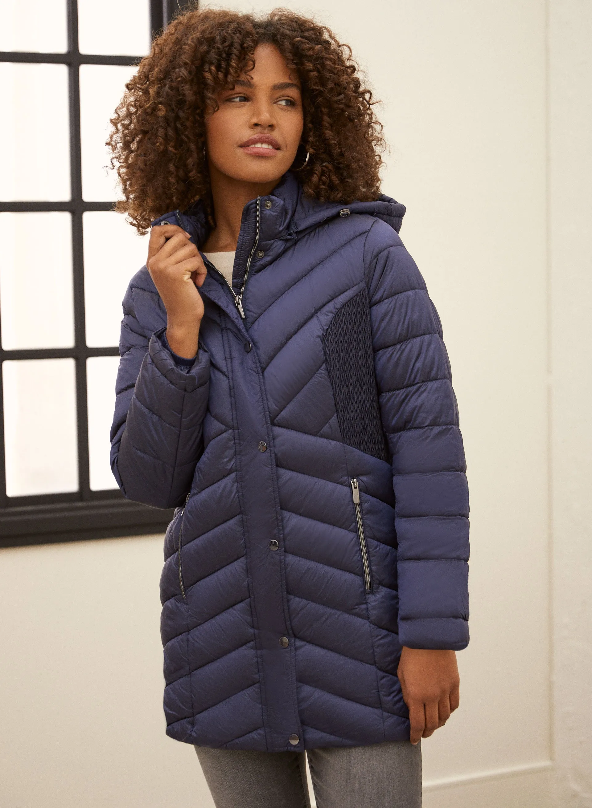 Vegan Down Quilted Coat sold by Laura