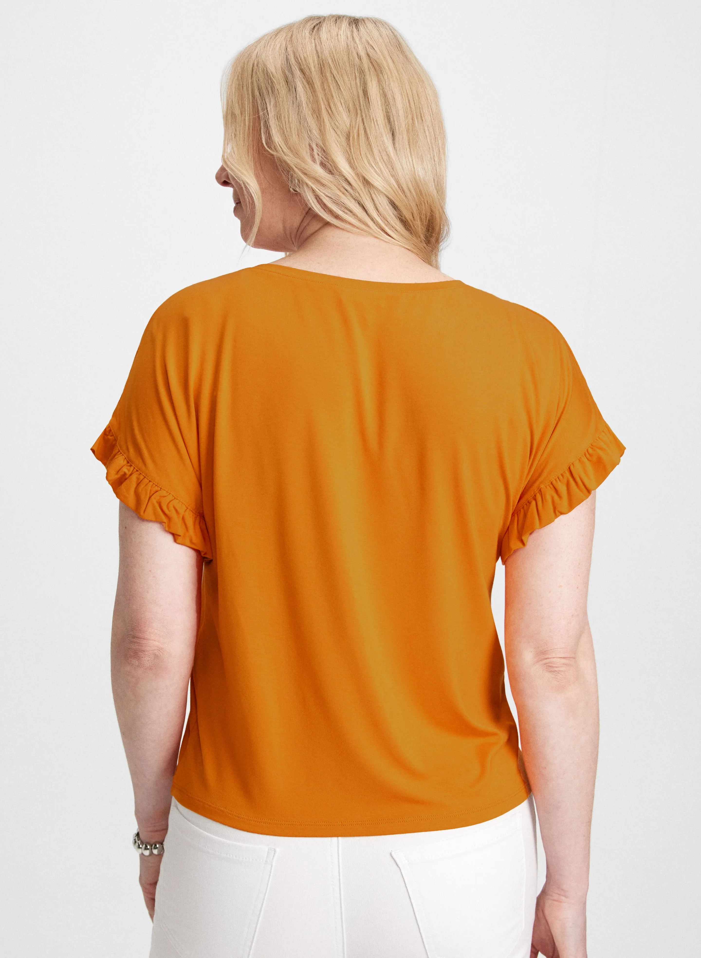 Ruffled Sleeve T-Shirt sold by Laura product image thumbnail 4