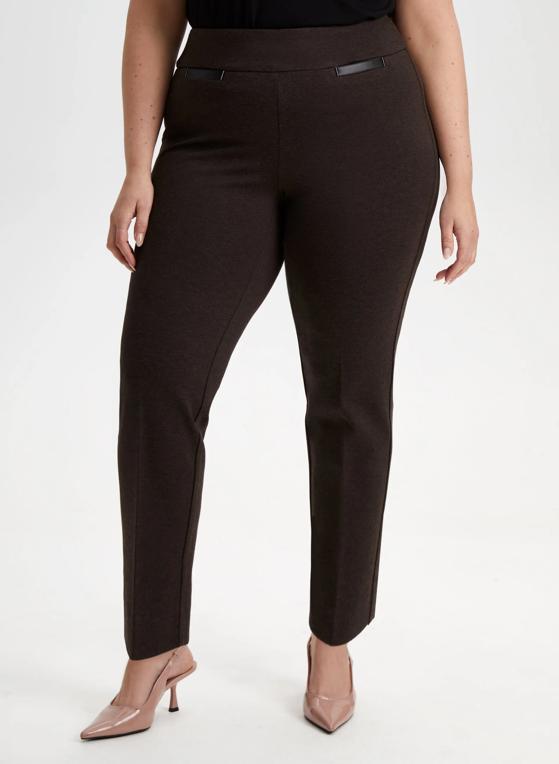 Sofia Pull-On Straight Leg Pants - Short sold by Laura