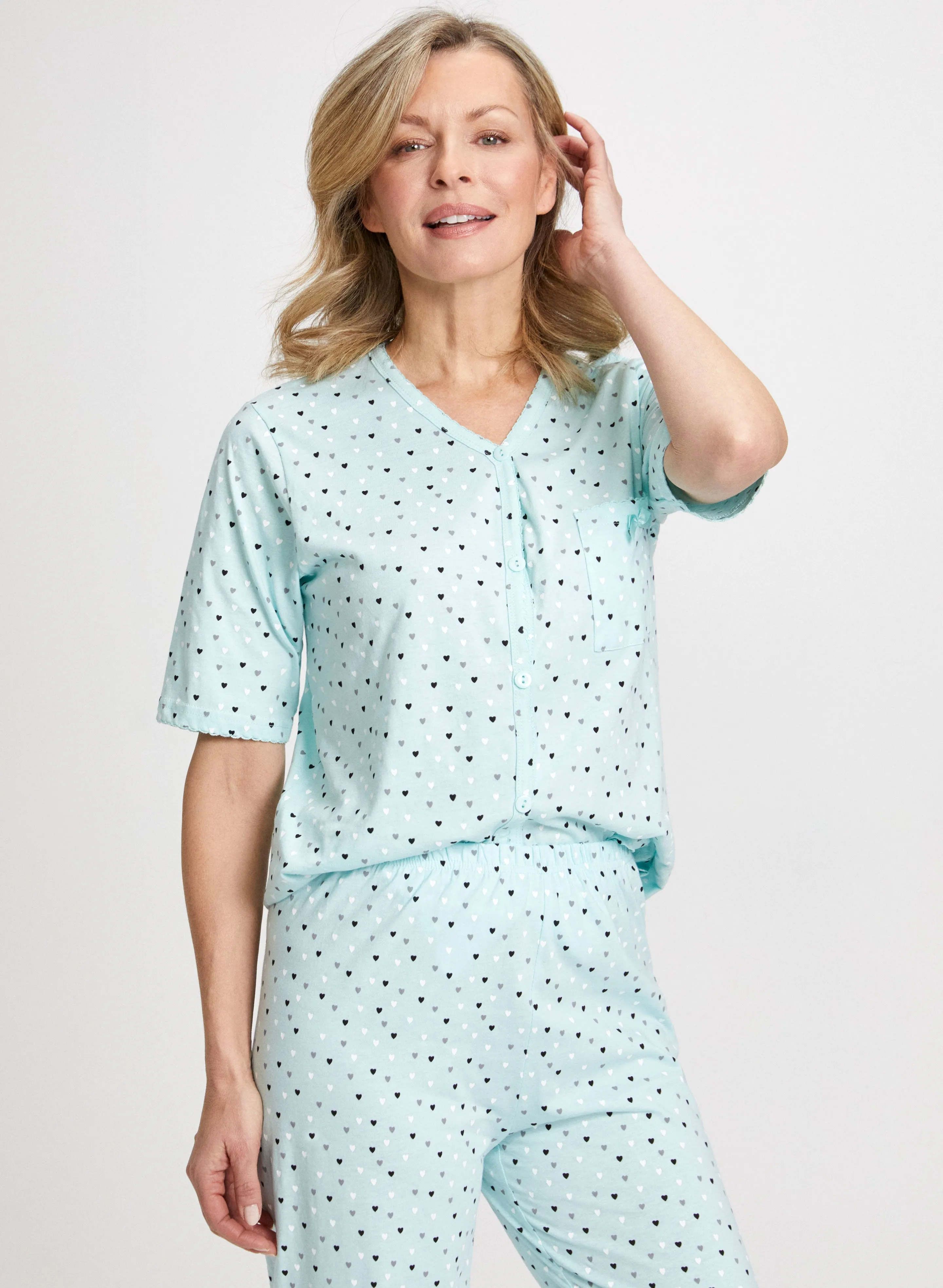Heart Print Pyjama Set sold by Laura product image thumbnail 4
