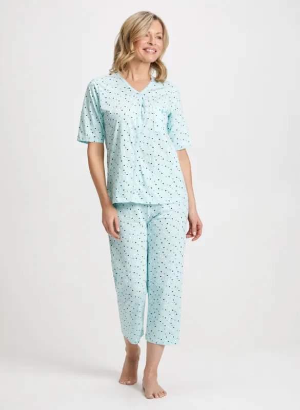 Heart Print Pyjama Set sold by Laura
