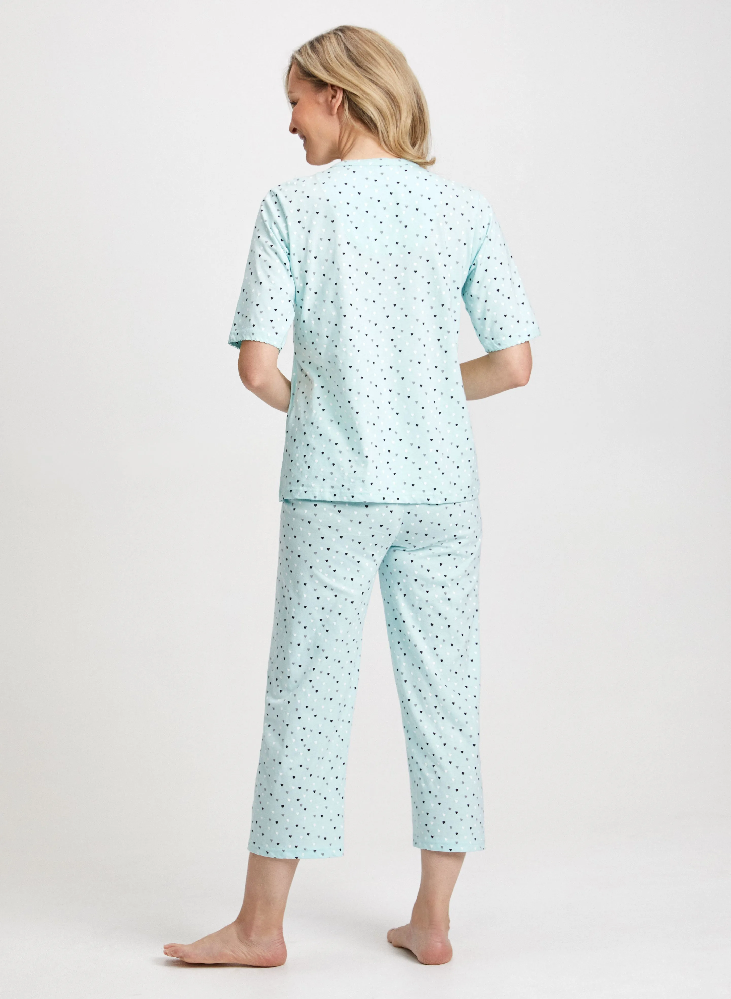Heart Print Pyjama Set sold by Laura product image thumbnail 2