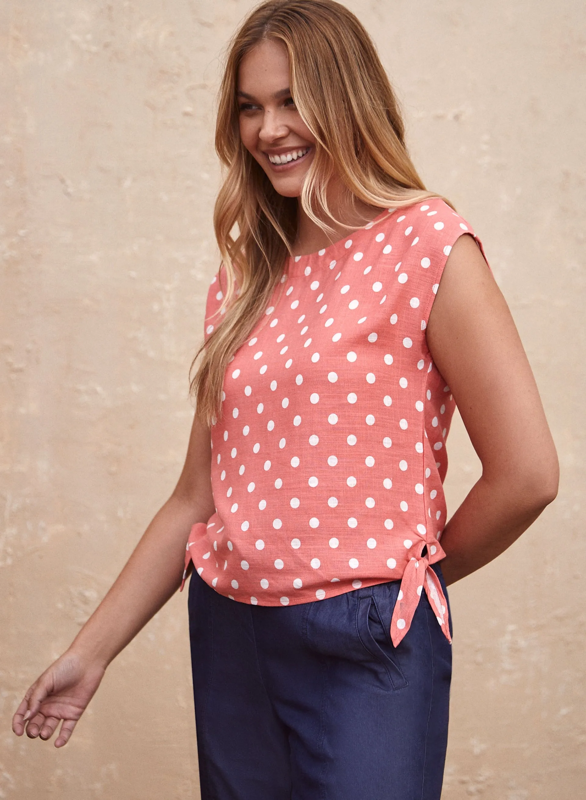 Charlie B - Polka Dot Print Blouse sold by Laura