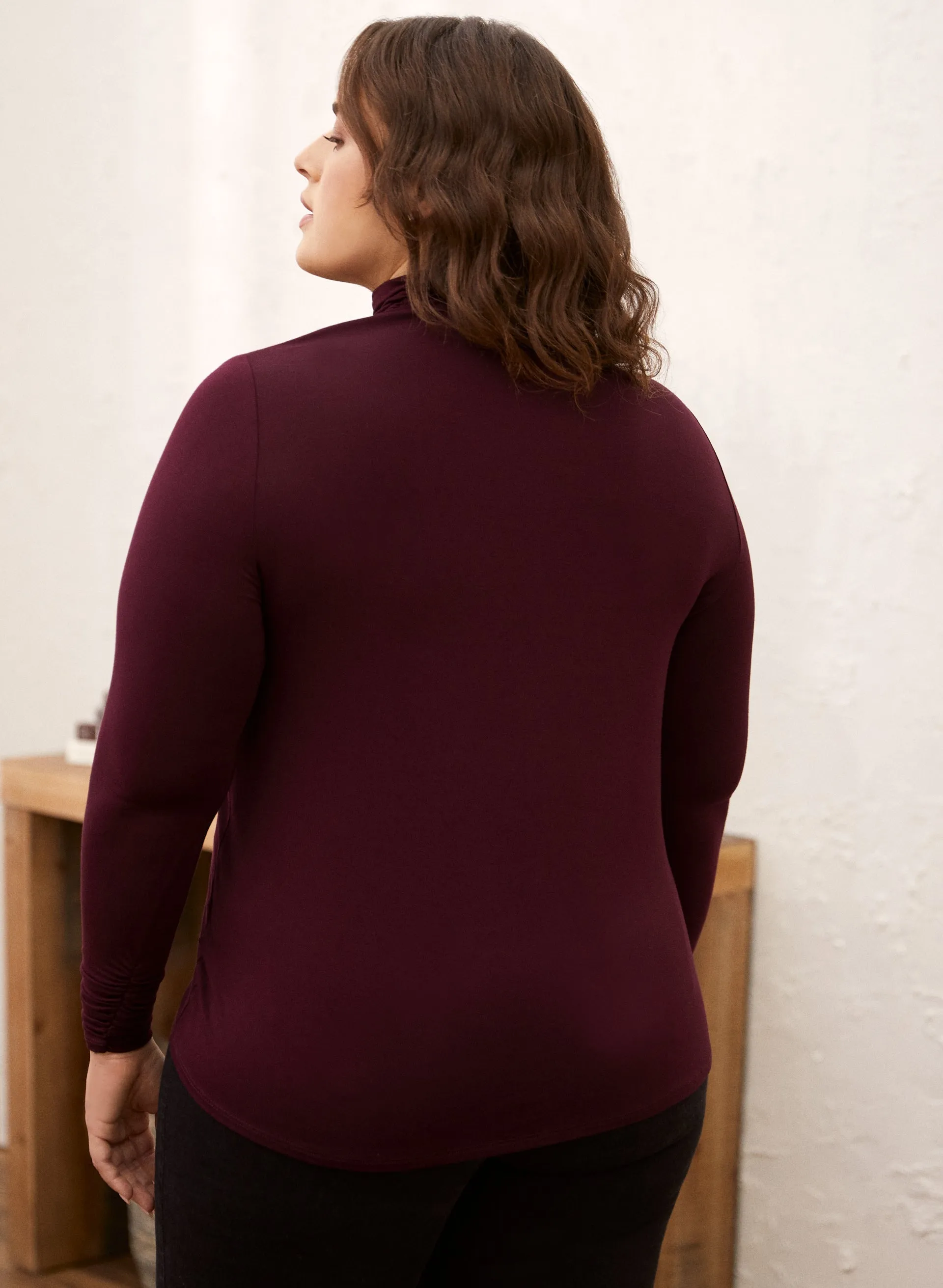 Shirred Detail Turtleneck sold by Laura product image thumbnail 3