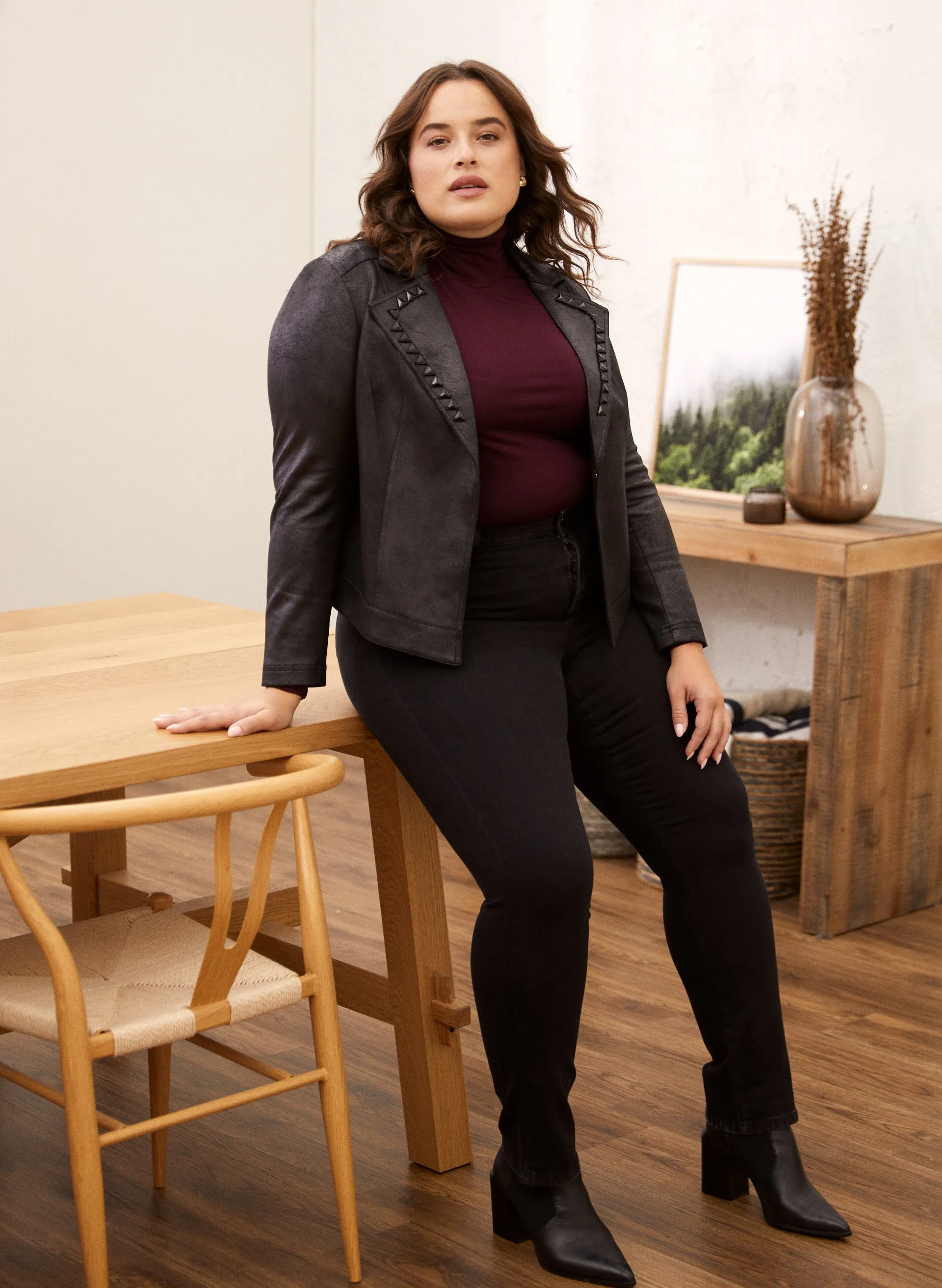 Shirred Detail Turtleneck sold by Laura