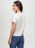 Crochet Insert Solid T-Shirt sold by Laura
