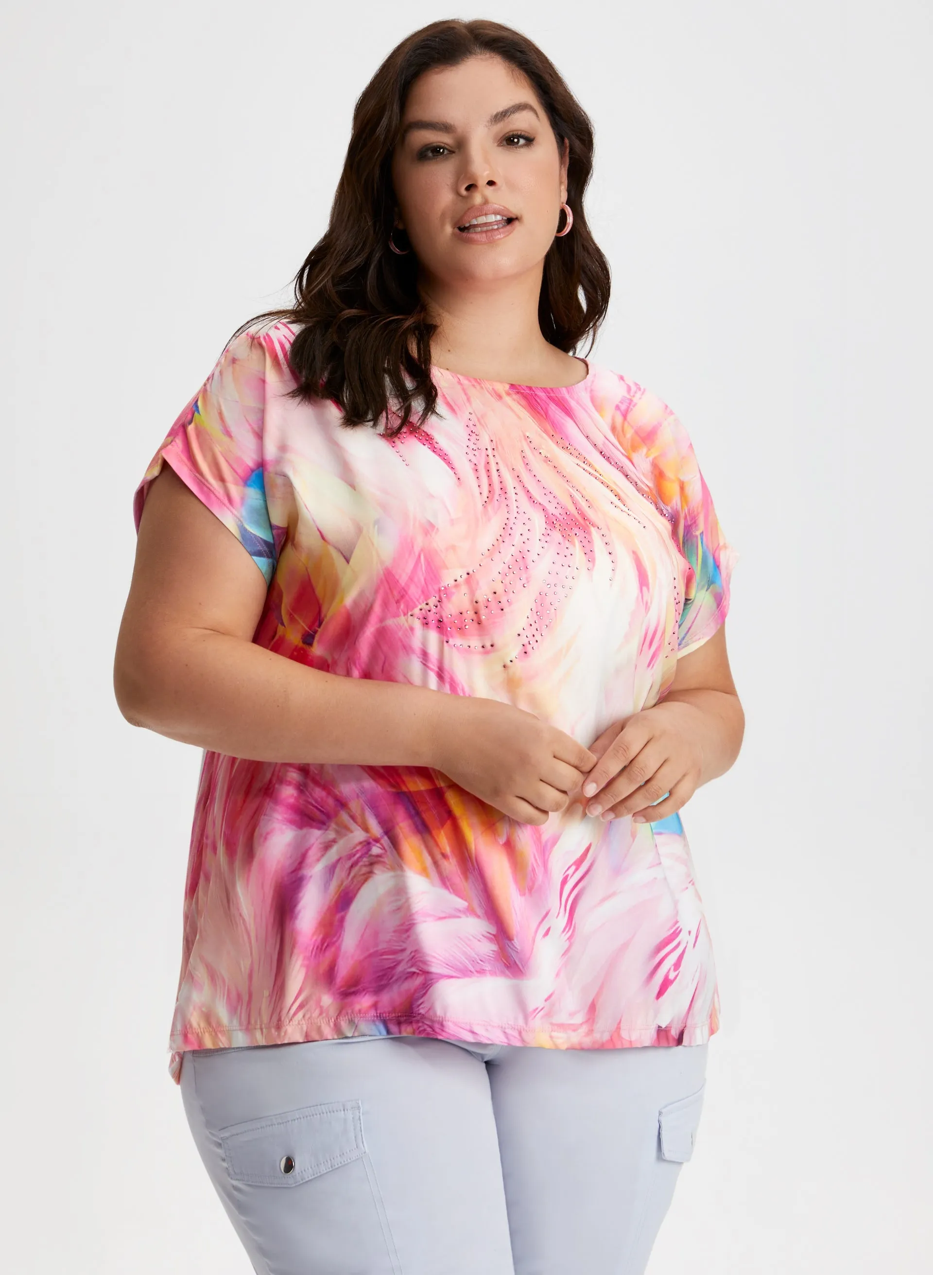 Embellished Tie Dye Print Top sold by Laura product image thumbnail 5