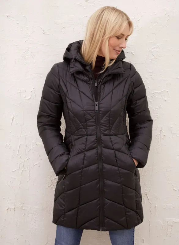 Packable Quilted Vegan Down Coat sold by Laura