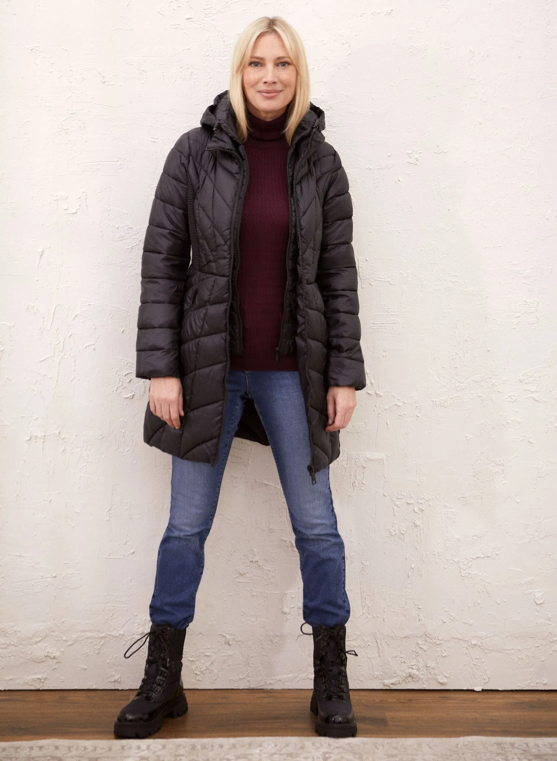 Packable Quilted Vegan Down Coat sold by Laura product image thumbnail 2