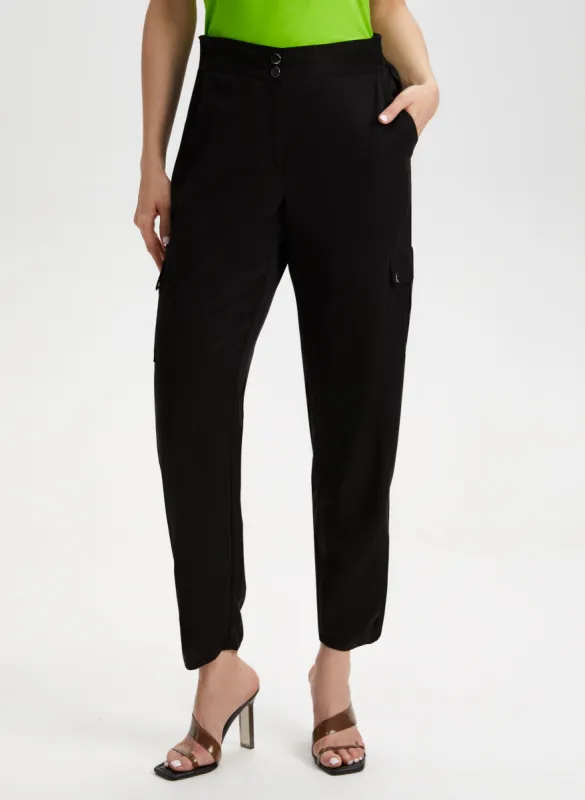 Modern Fit Tencel Cargo Pants sold by Laura