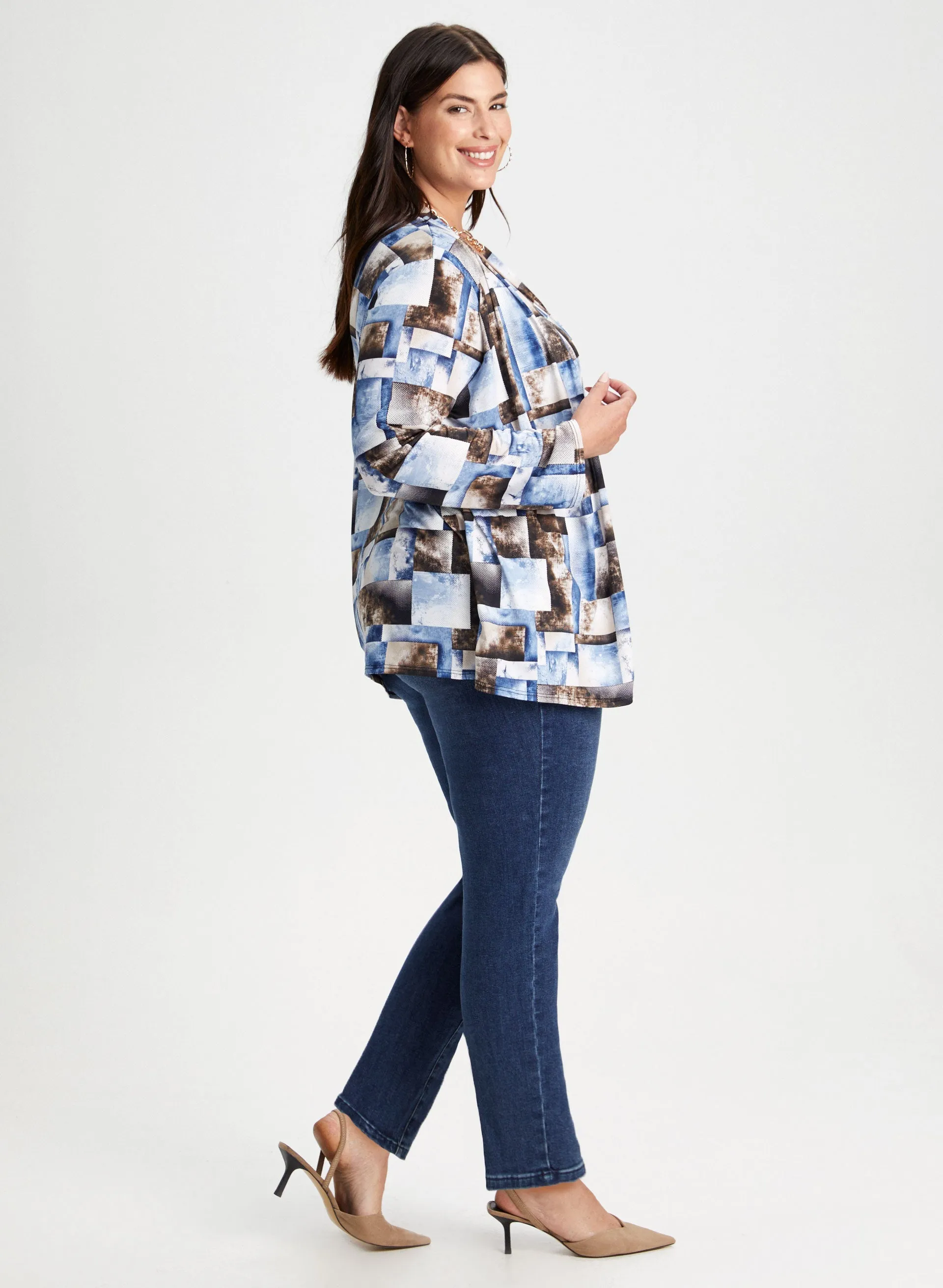 Geometric Print Fooler Top sold by Laura product image thumbnail 5
