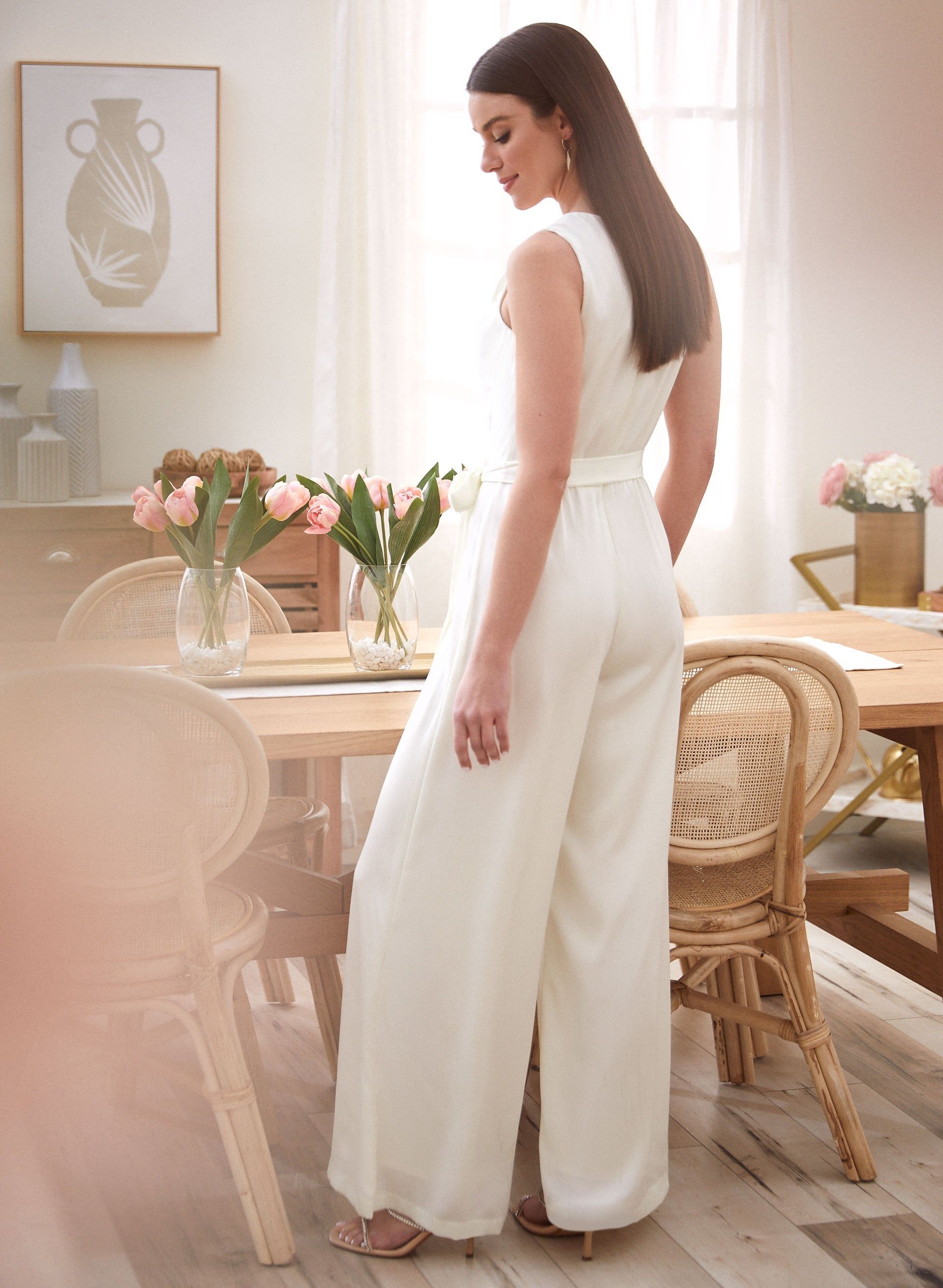 Sleeveless Satin Jumpsuit sold by Laura product image thumbnail 3