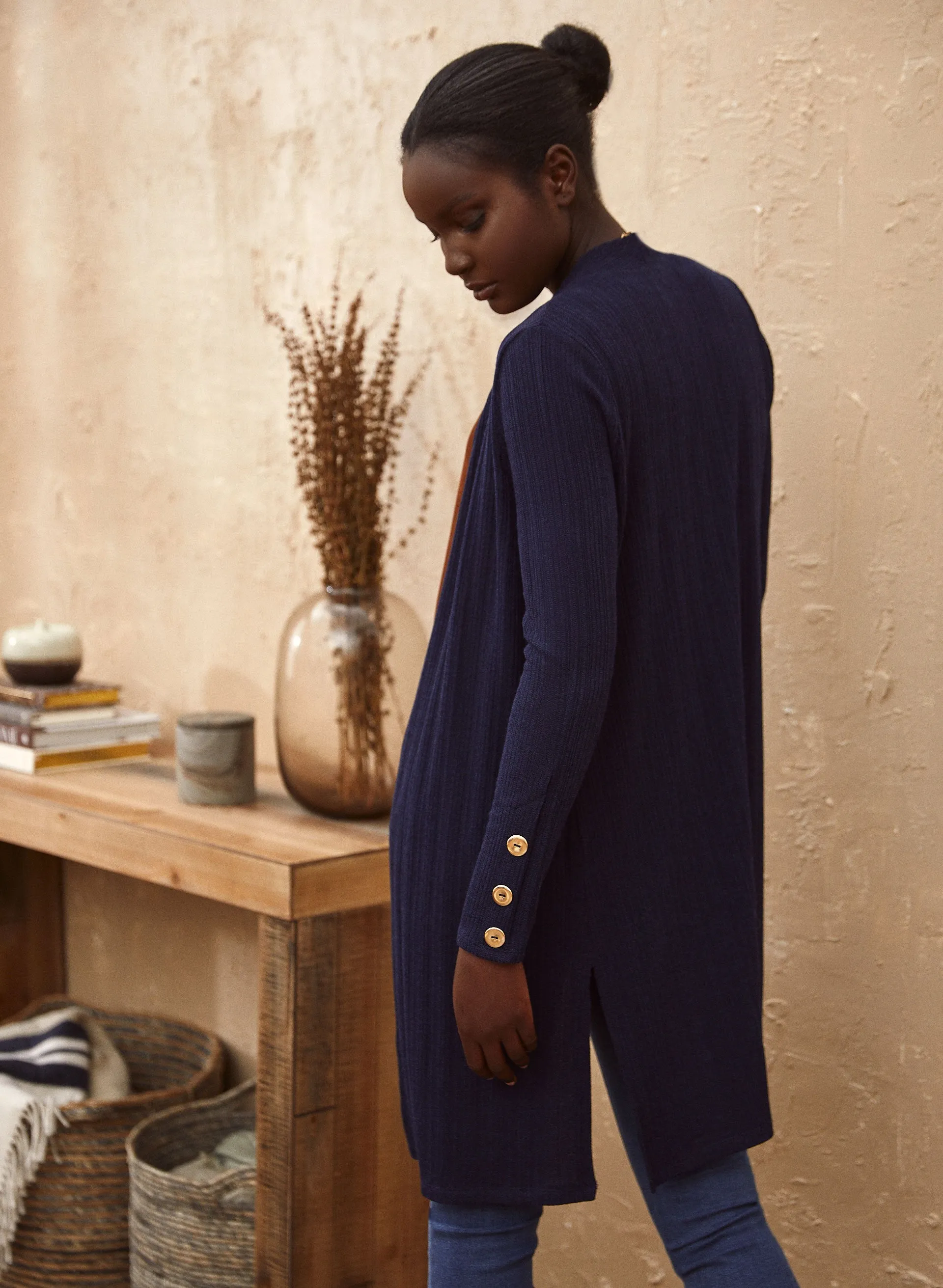 Open Front Jacquard Knit Top sold by Laura product image thumbnail 3