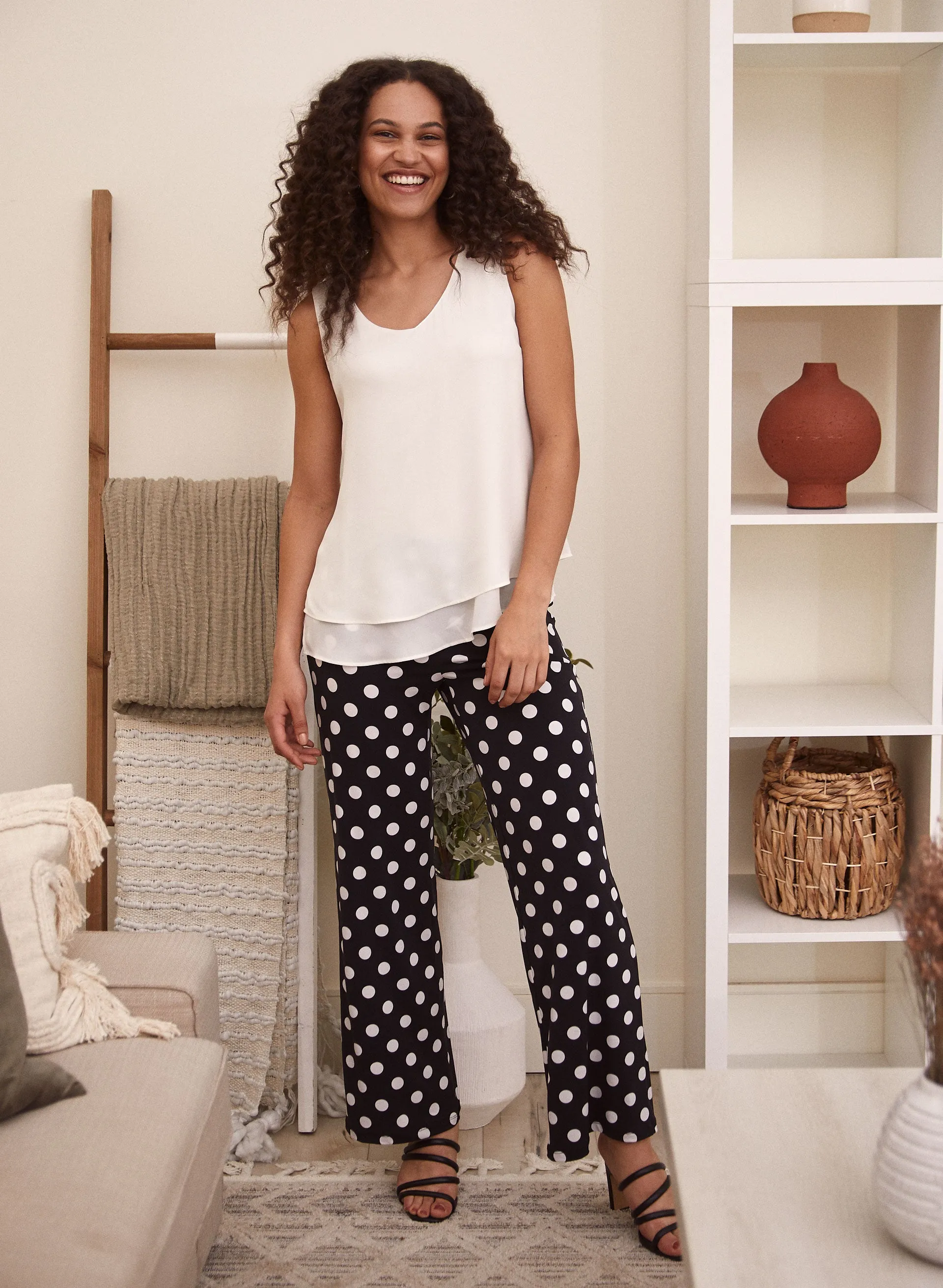 Sleeveless V-Neck Blouse sold by Laura product image thumbnail 3