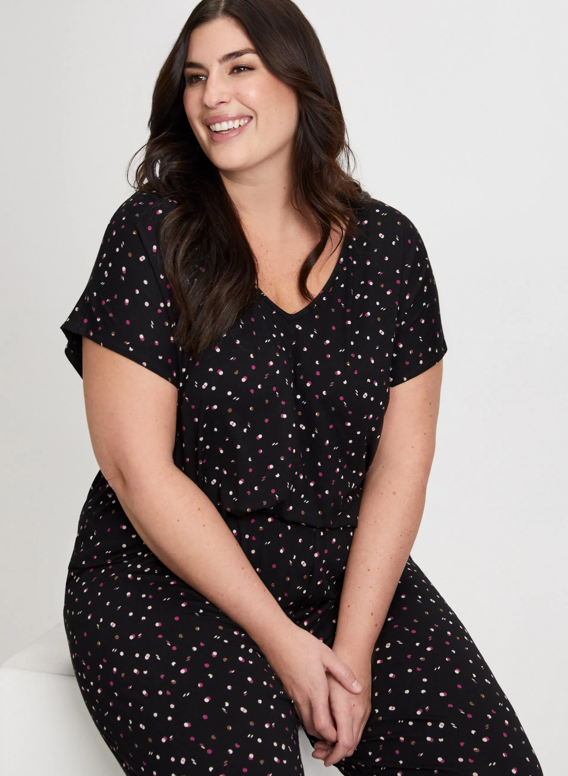 Dot Motif Pyjama Set sold by Laura product image thumbnail 2