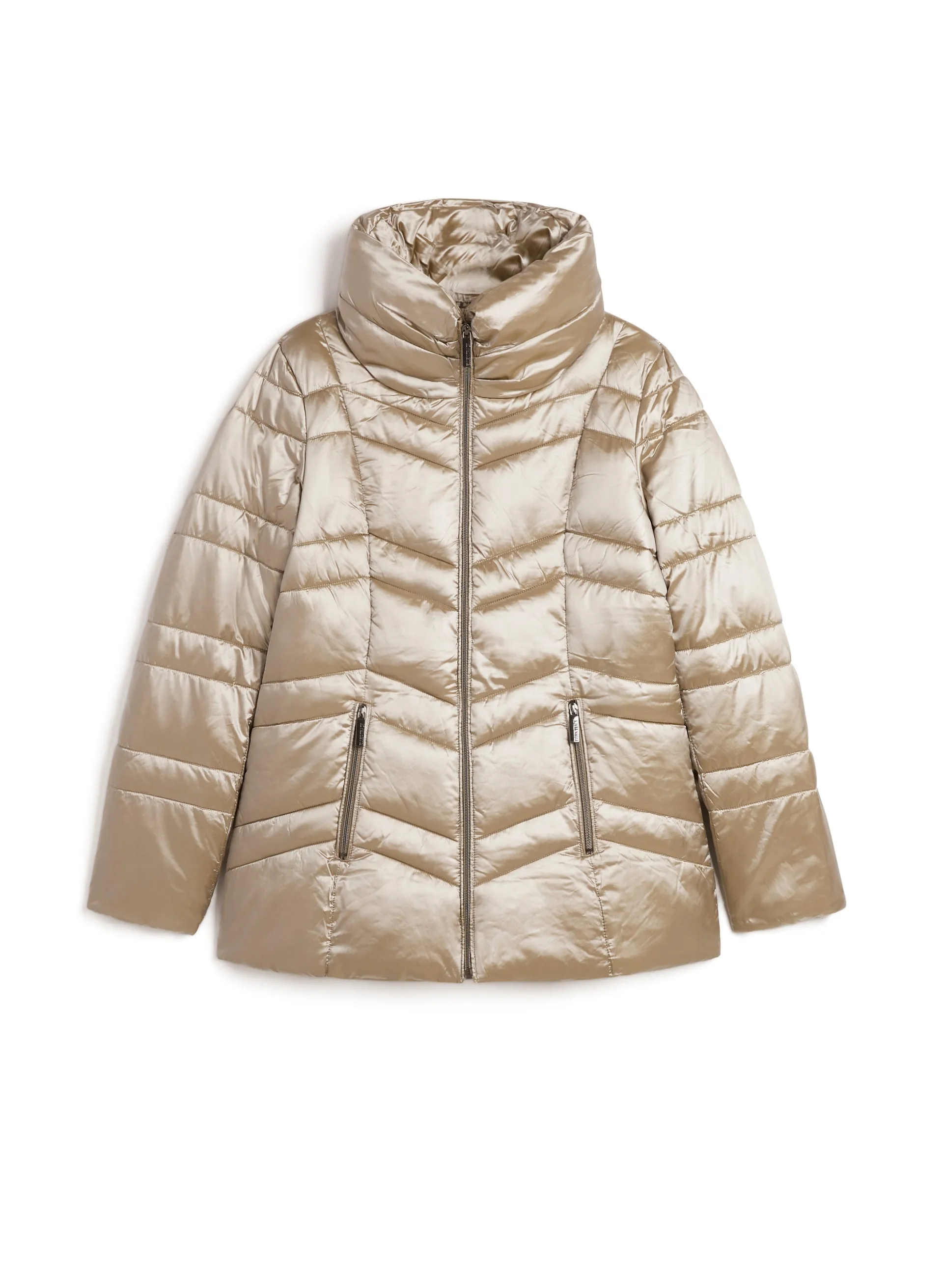 Chevron Quilted Coat sold by Laura product image thumbnail 5