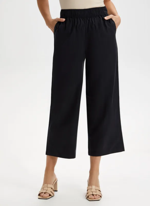 Pull-On Tencel Gaucho Pants sold by Laura