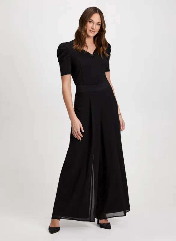 Puff Sleeve Top & Wide Leg Pants sold by Laura