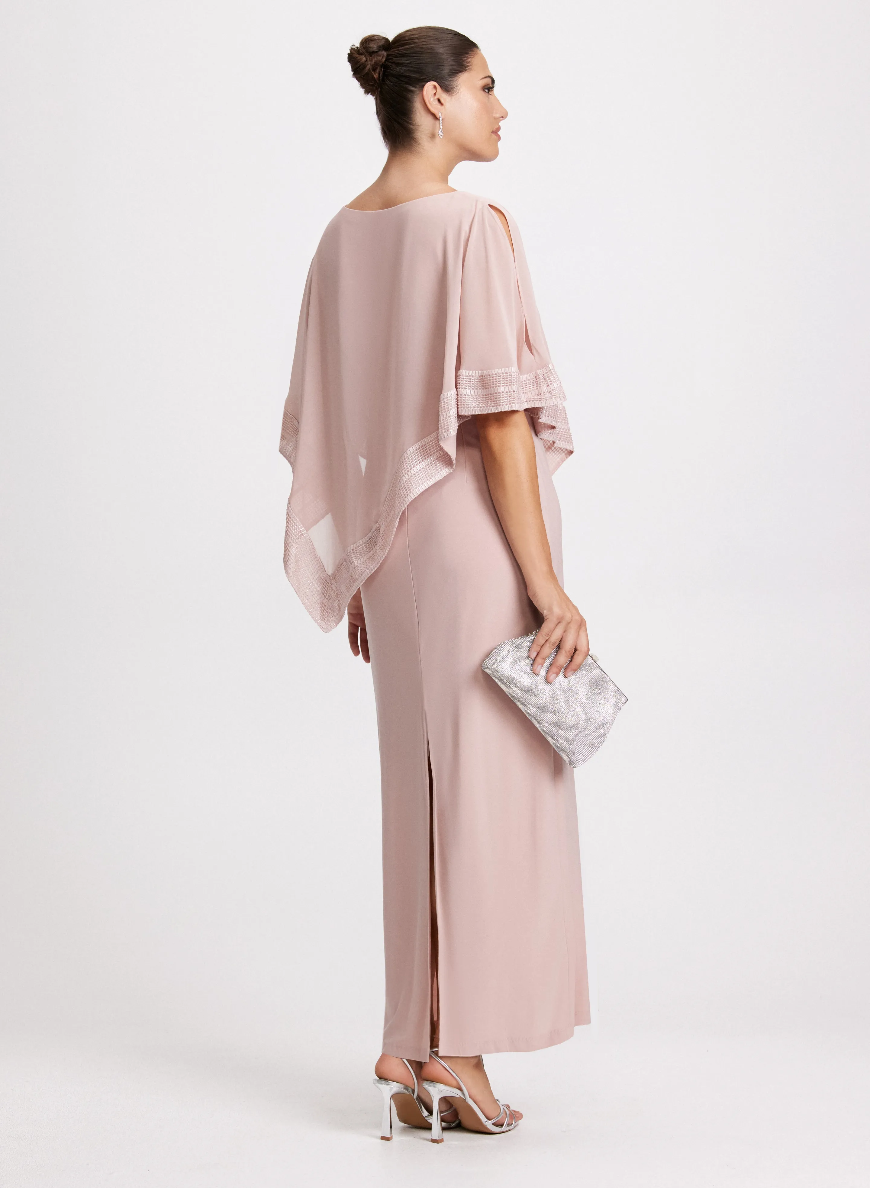 Asymmetric Poncho Overlay Dress sold by Laura product image thumbnail 2