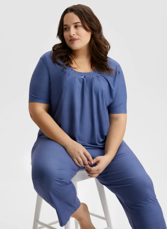 Zigzag Print Pyjama Set sold by Laura