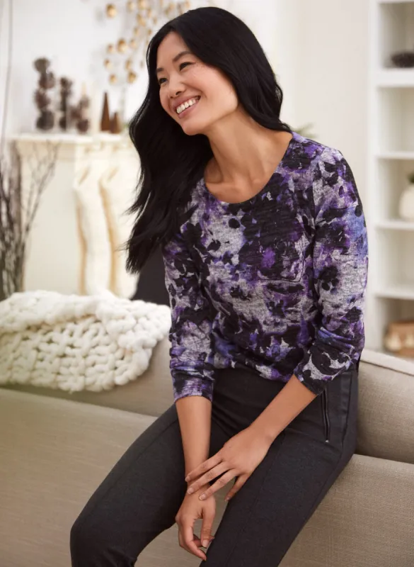 Floral Print Long Sleeve Top sold by Laura