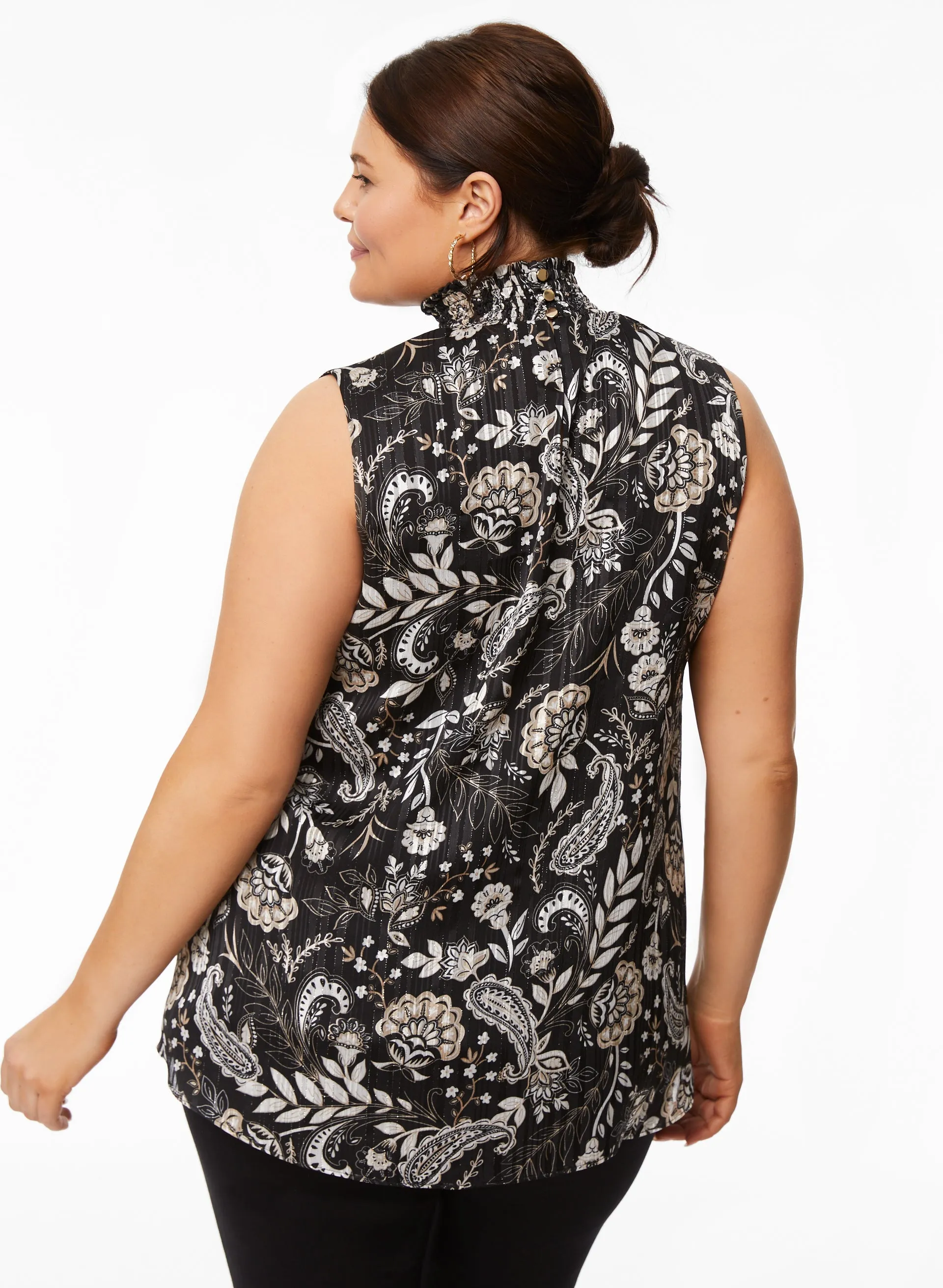 Sleeveless Paisley Motif Top sold by Laura product image thumbnail 4