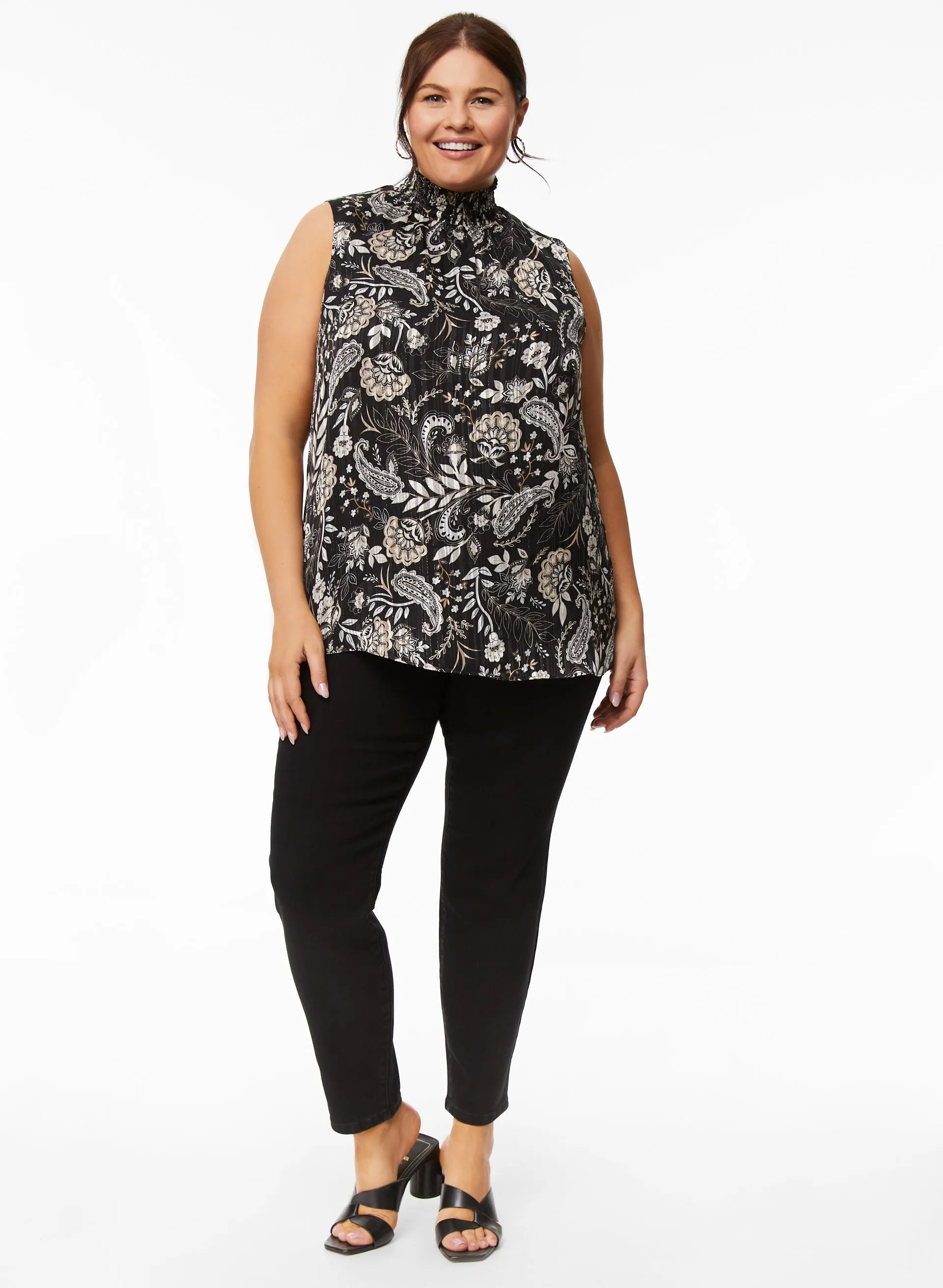 Sleeveless Paisley Motif Top sold by Laura product image thumbnail 3