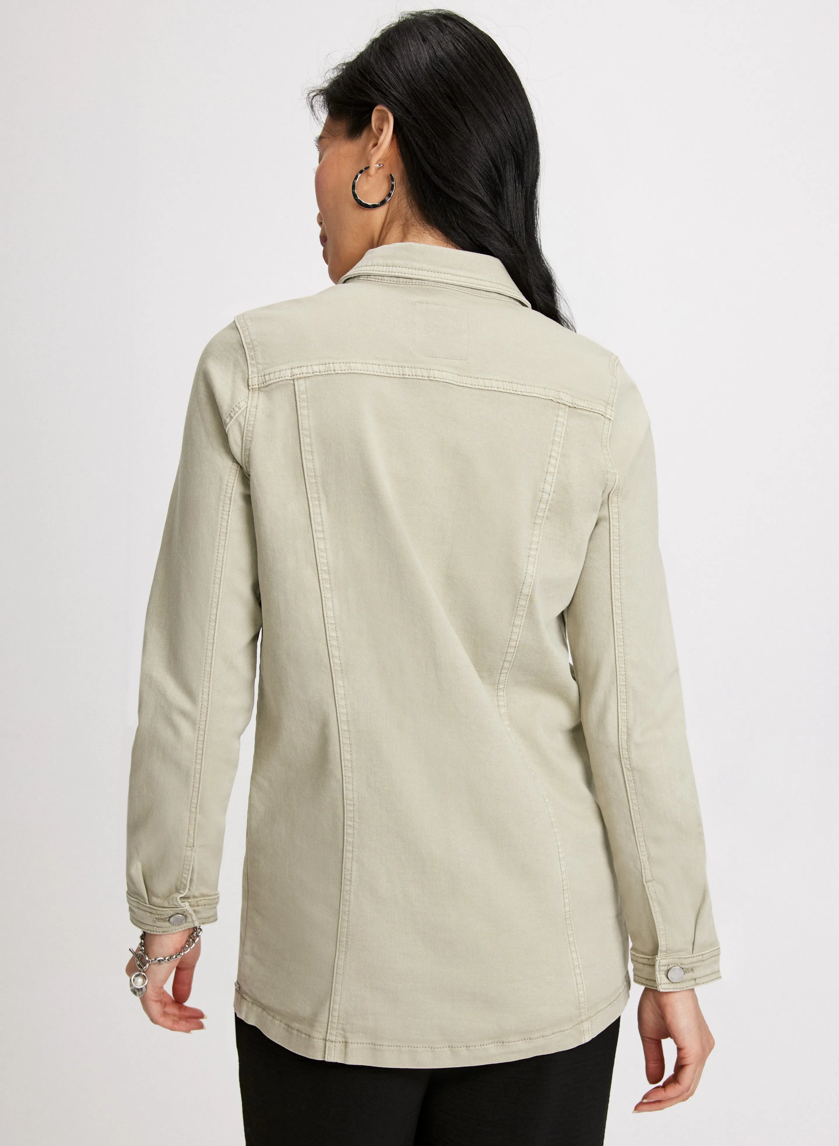 Long Denim Jacket sold by Laura product image thumbnail 2