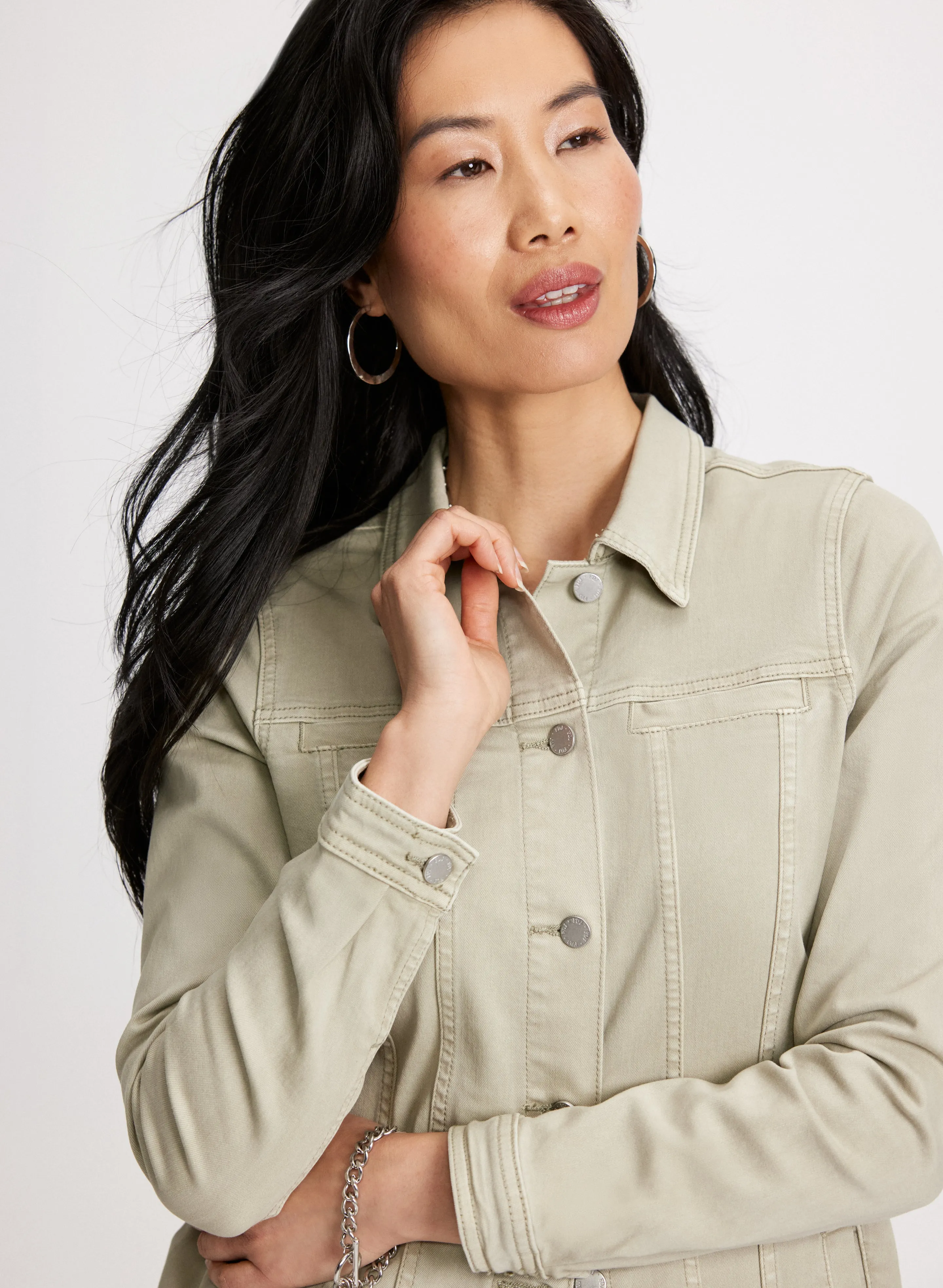 Long Denim Jacket sold by Laura product image thumbnail 5