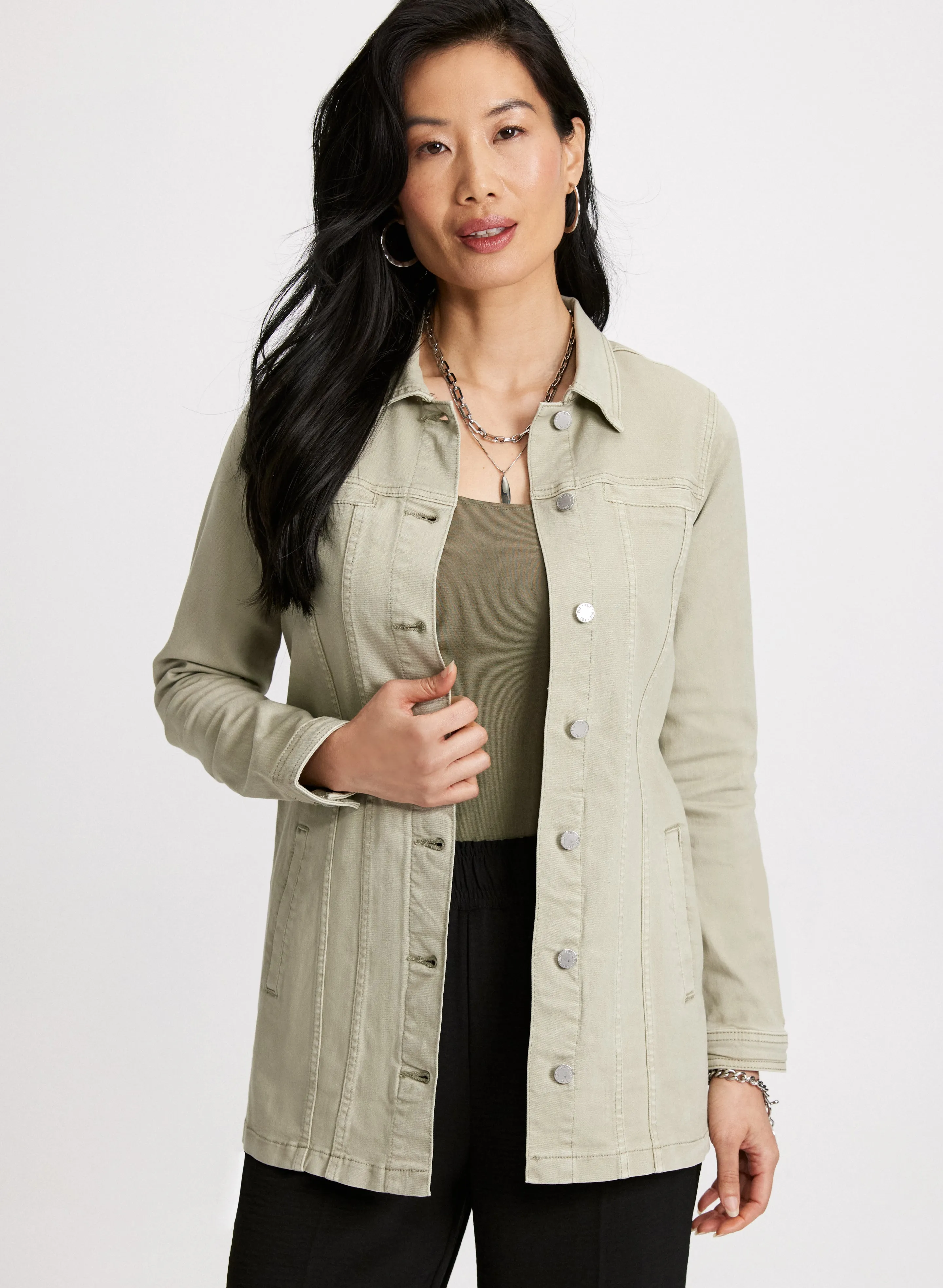 Long Denim Jacket sold by Laura