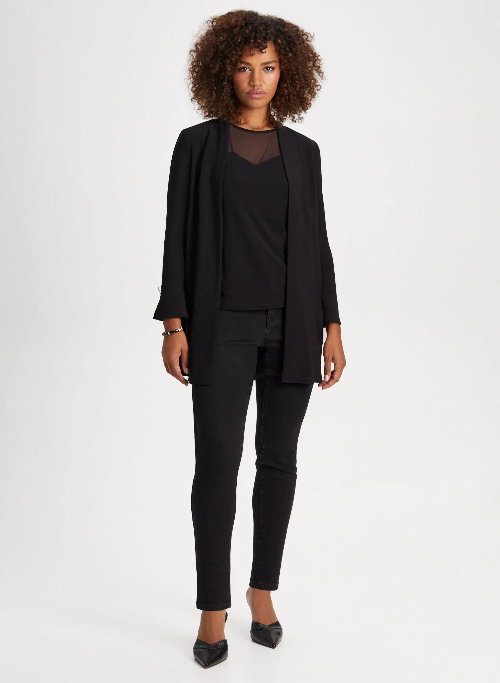 Long Sleeve Open Front Top sold by Laura product image thumbnail 3