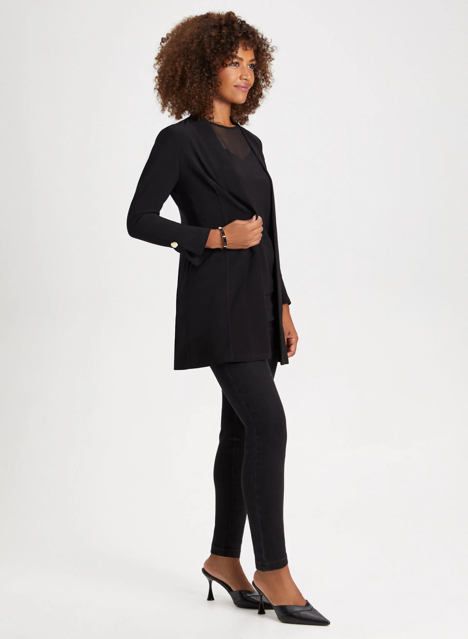 Long Sleeve Open Front Top sold by Laura product image thumbnail 5