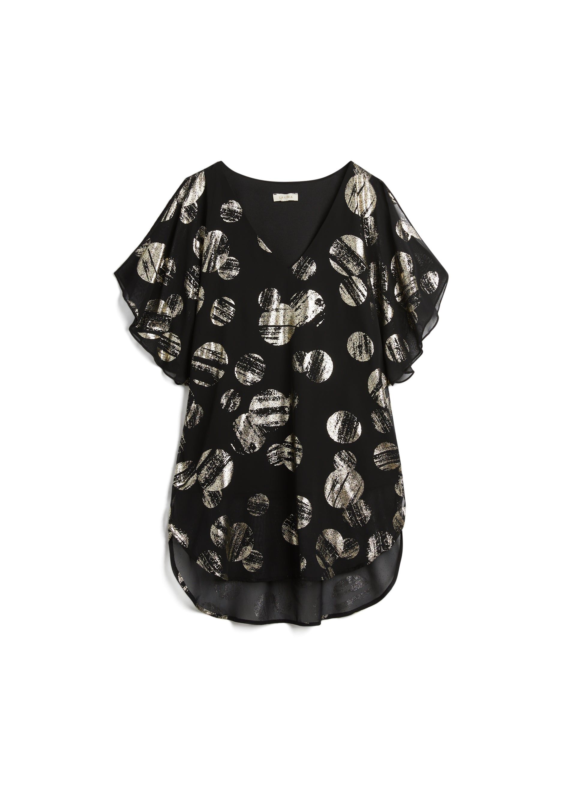 Polka Dot Foil Print Tunic sold by Laura product image thumbnail 5