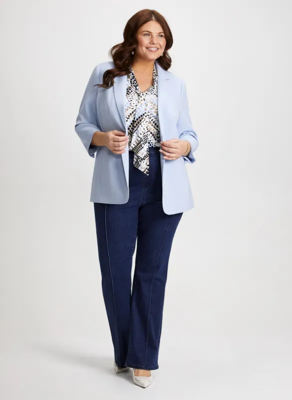 Boyfriend Style Blazer & Polka Dot Top sold by Laura